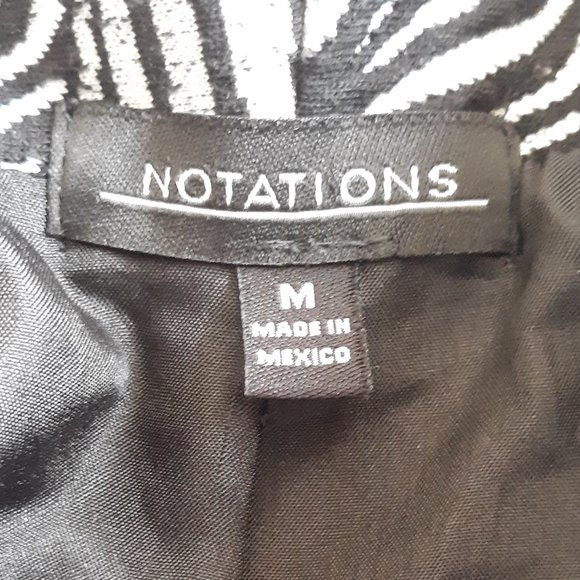 Notations Zebra Print Swing Jacket - Picture 5 of 10